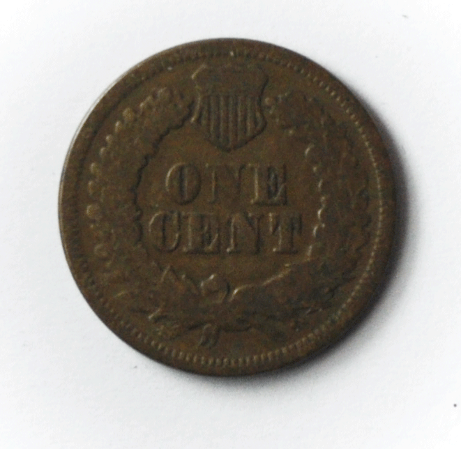 1869 1c Indian Head Penny One Cent US Philadelphia Bronze