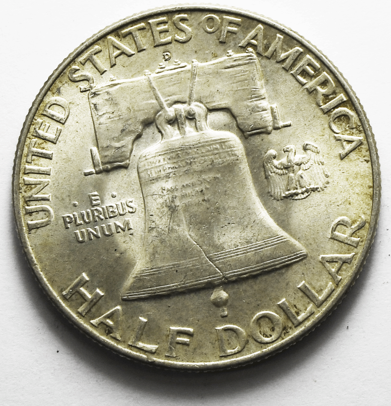 1951 D 50c Franklin Silver Half Dollar Fifty Cents Denver AU