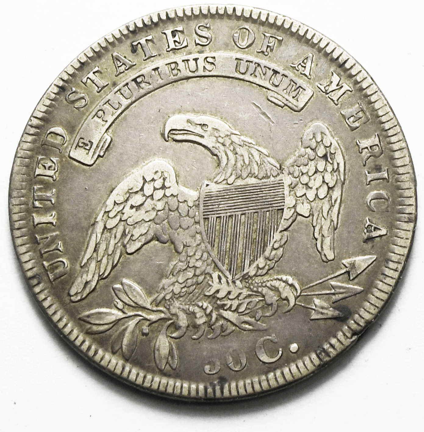 1834 Large Date Small Letter 50c Capped Bust Silver Half Dollar Fifty Cents