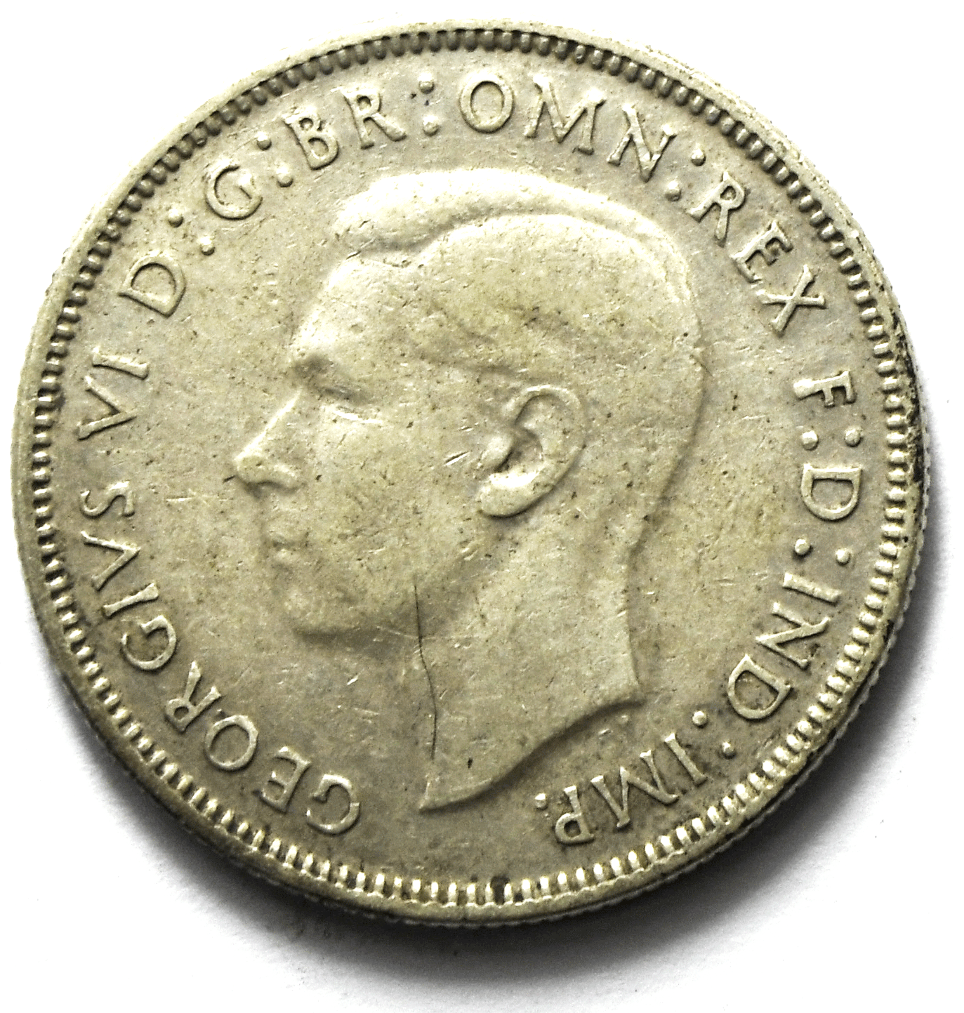 1941 Australia Florin Silver Coin KM# 40