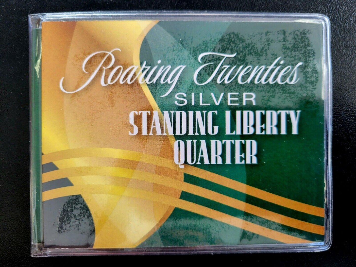 Roaring Twenties 1928 P STANDING LIBERTY QUARTER 90% SILVER ROUND COIN HOLDER