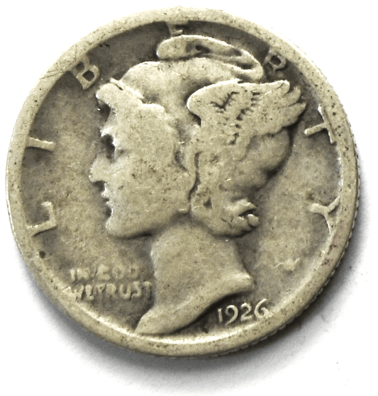 1926 S 10c Mercury Silver Dime Rare Ten Cents San Francisco