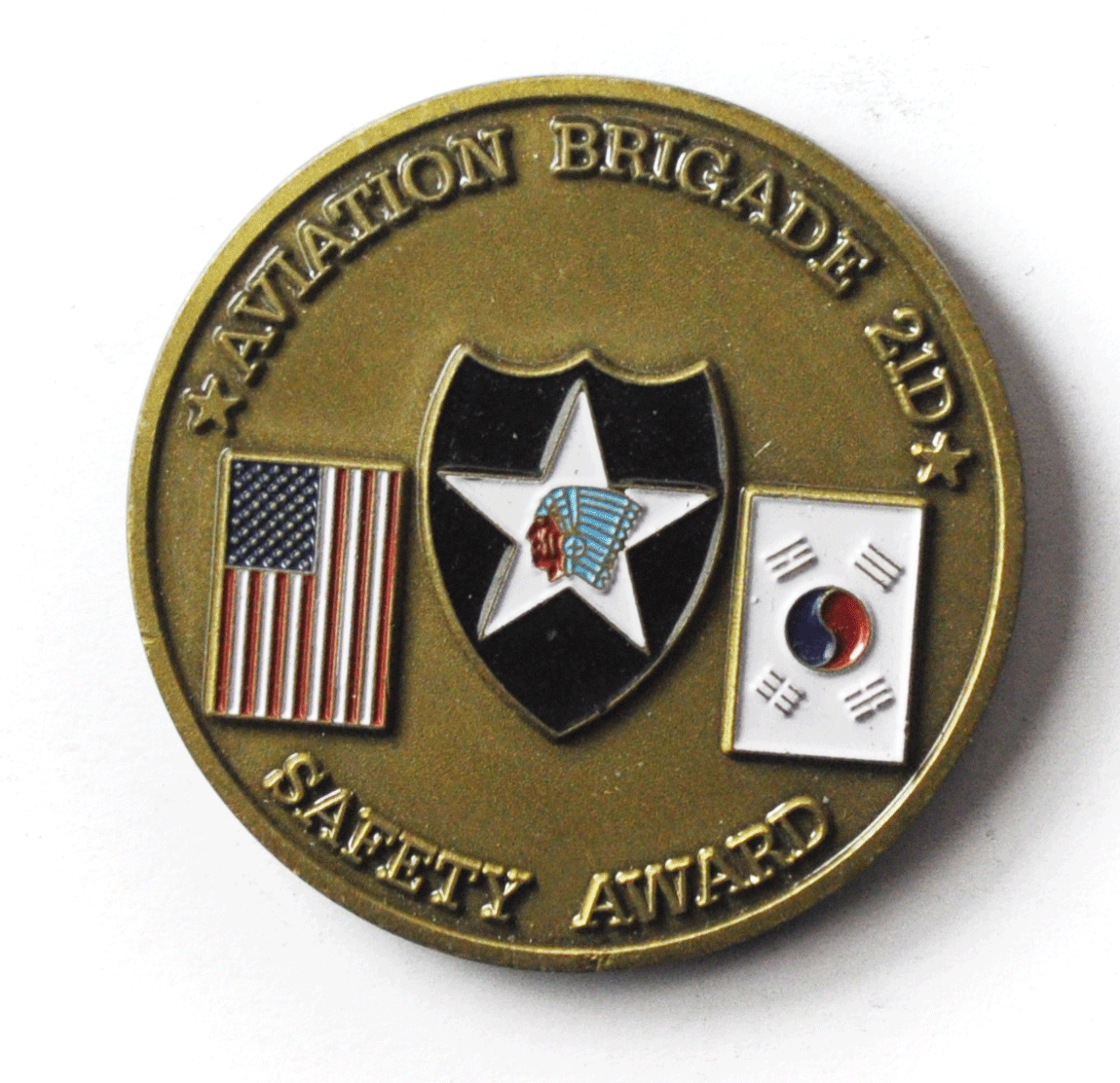 1-2 Attack 2-2 Assault 4-7 Cavalry Aviation Brigade 21D Safety Award 1-3/4"