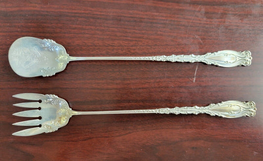 Josephine By Whiting Sardine Serving Set 8 1/4" Long Handled Sterling Silver 2oz