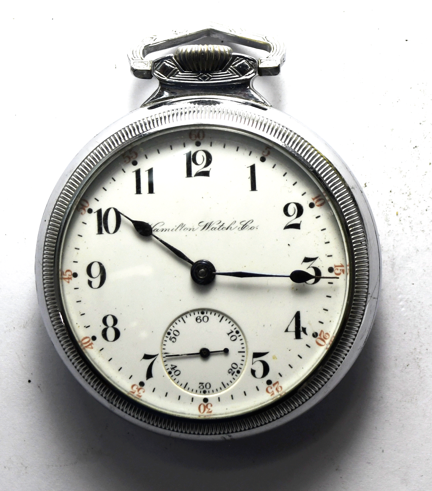 1905 Hamilton Size 18 Grade 924 OF Pocket Watch OF Defiance Case