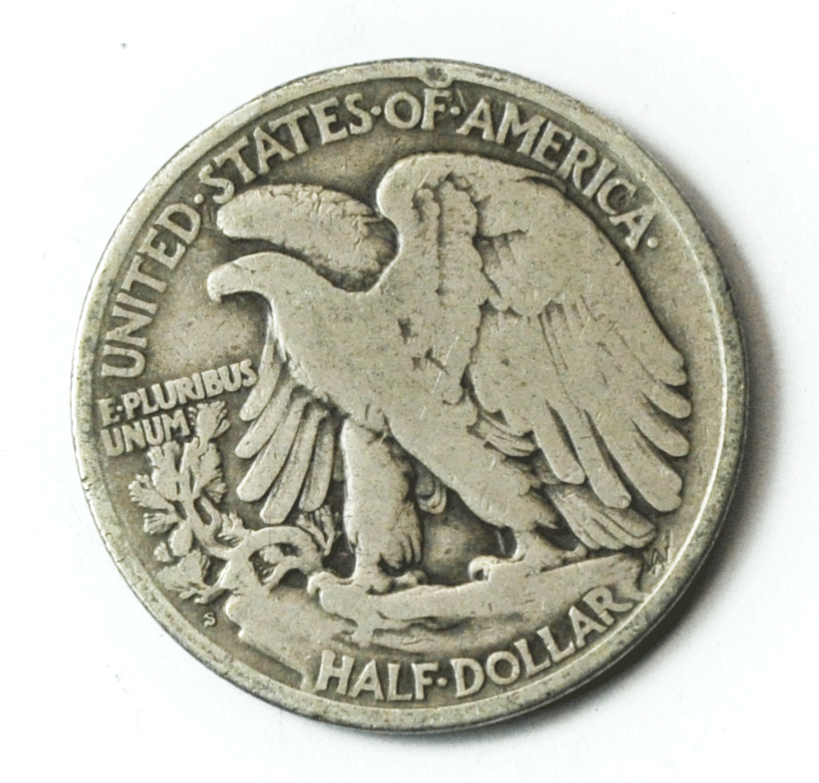 1918 S 50c Walking Silver Half Dollar Fifty Cents San Francisco Rare