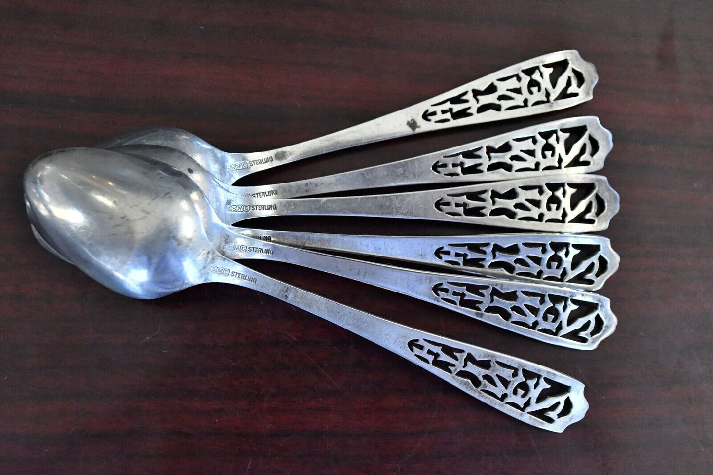 Set of 6 Zenith Sterling Silver Teaspoons by 5 3/8" Sterling Silver MFG Co.