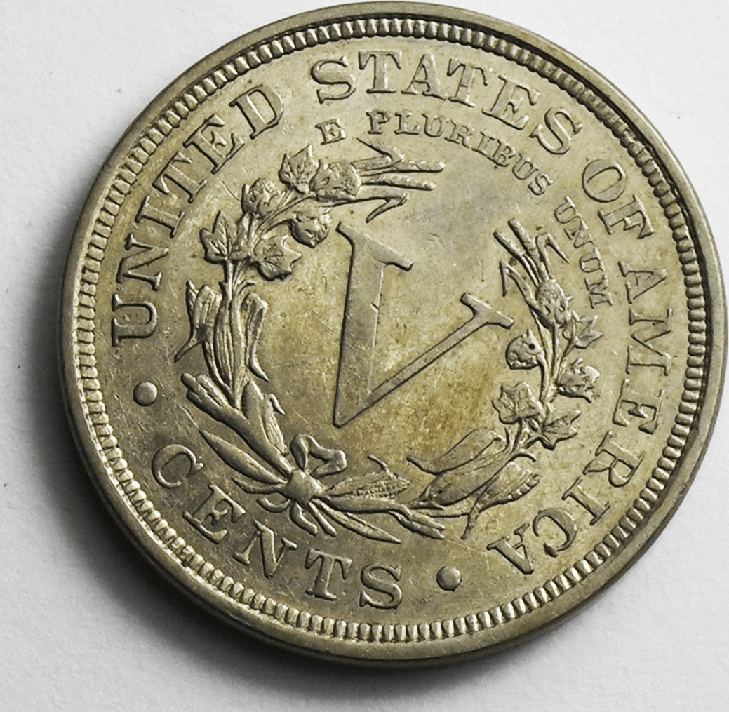 1903 5c V Liberty Nickel Five Cents Rare US Philadelphia AU