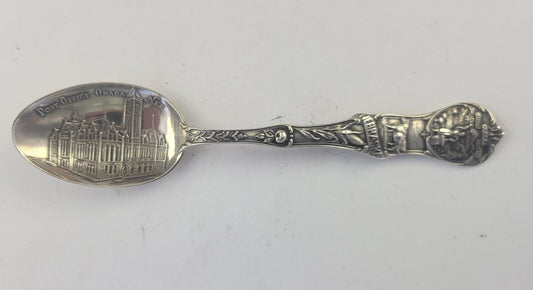 Post Office Omaha Nebraska 5 1/2" Souvenir Spoon Sterling. 63oz. by Watson