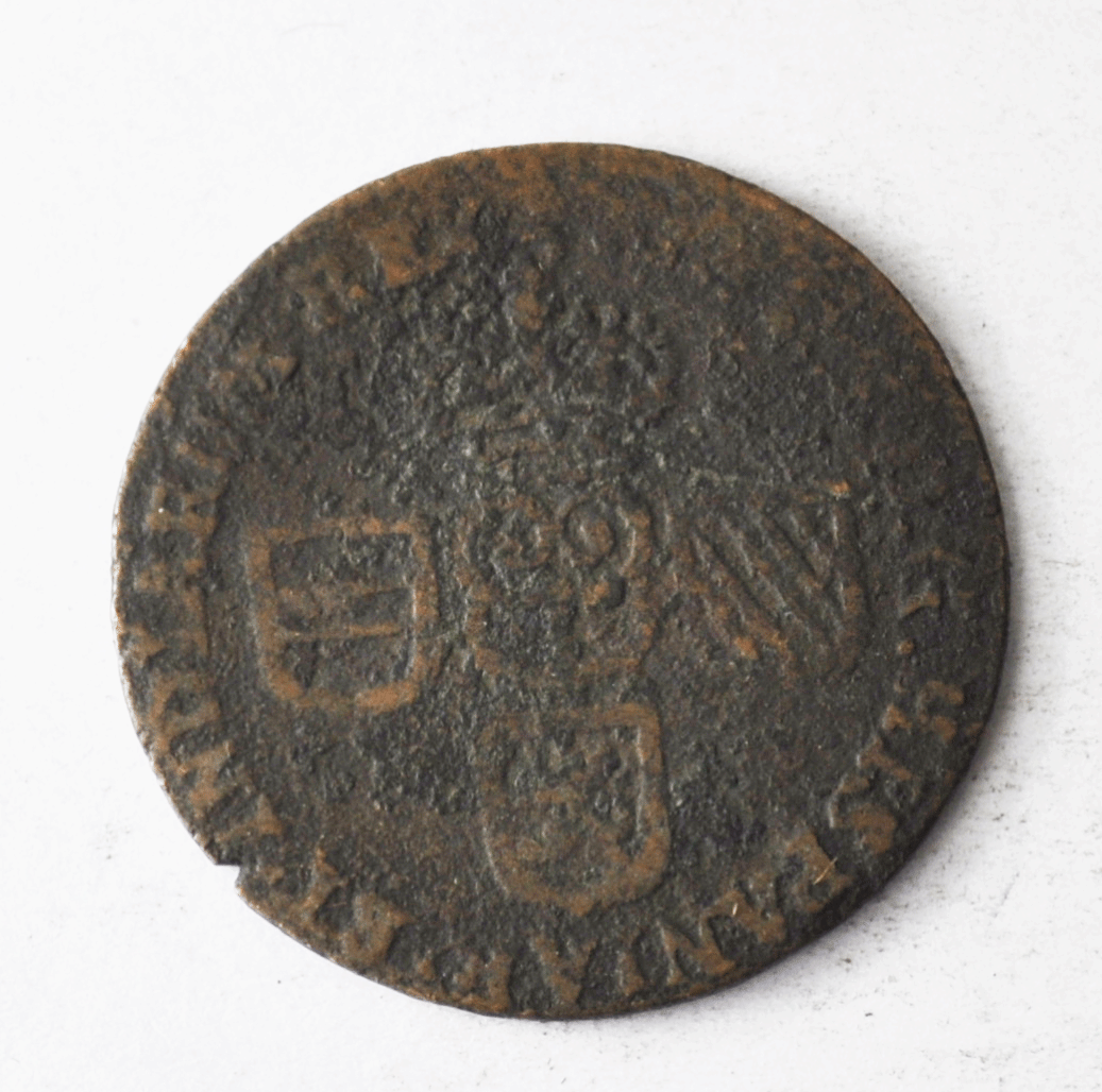 1710 Spanish Netherlands Namur Copper Liard KM# 37 Rare