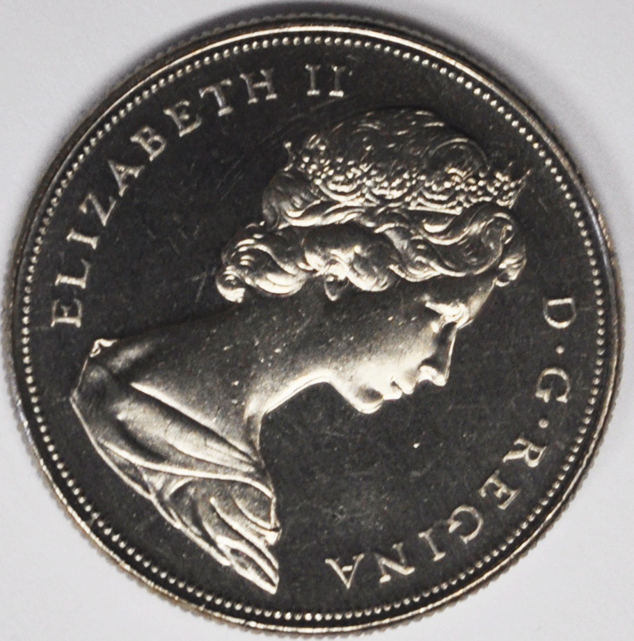1968 Canada One Dollar Prooflike Nickel Coin KM# 76.1