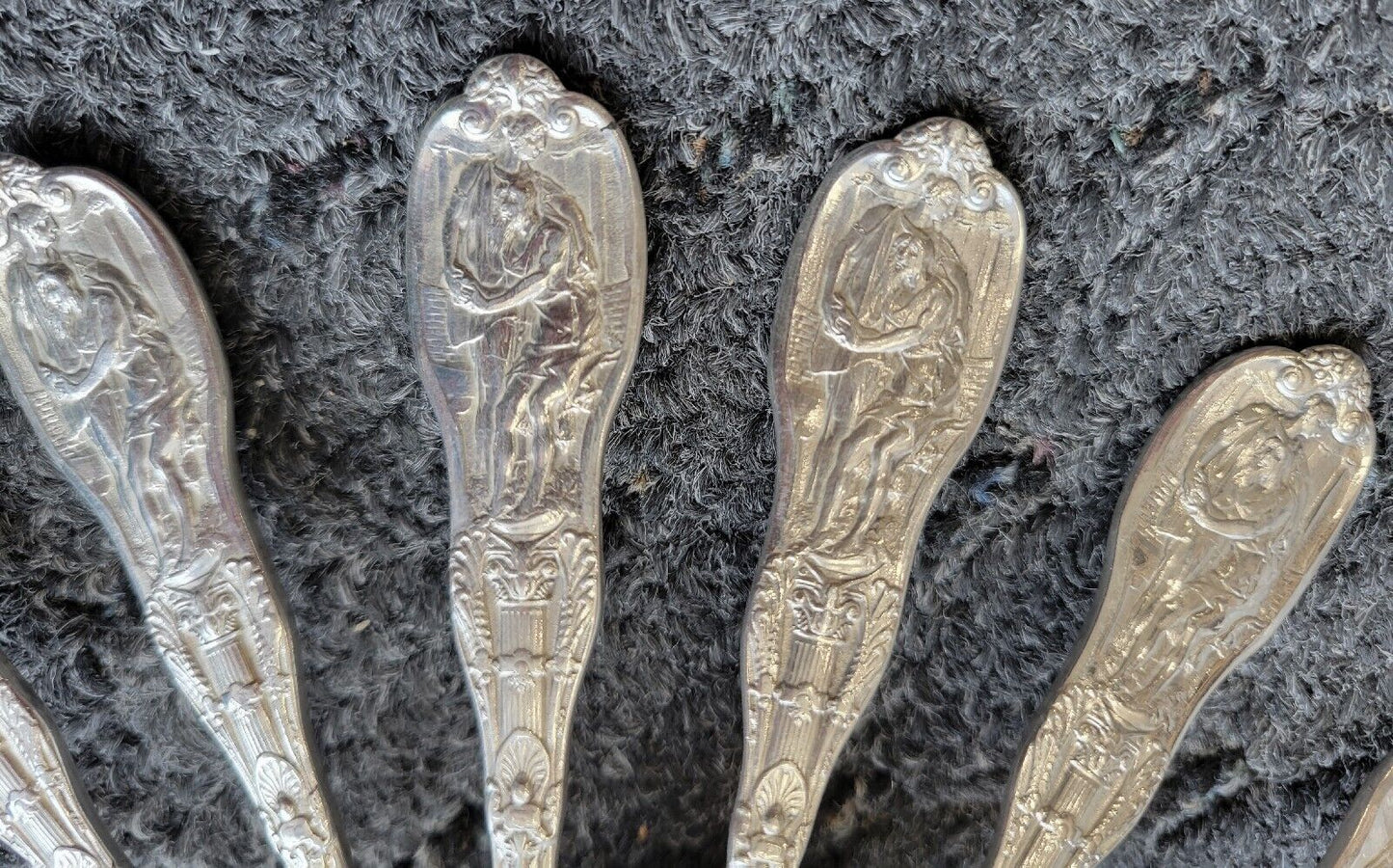 Mythologique by Gorham Sterling Fish Fork / Salad Fork Beaded Back 6"