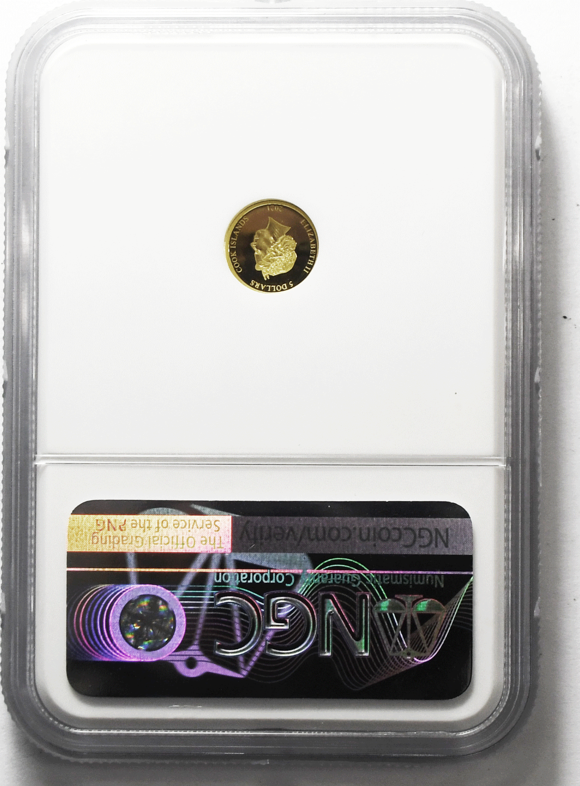 2021 $5 Cook Is Gold .5g Animal Series 7k NGC PF70 UC Louisiana Brown Pelican