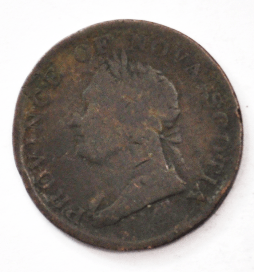 1832 Canada 1/2 Half PennyToken Nova Scotia 28mm