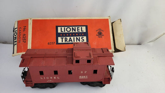 Vintage Lionel O Lines Red SP Caboose 6257 w/Original Box