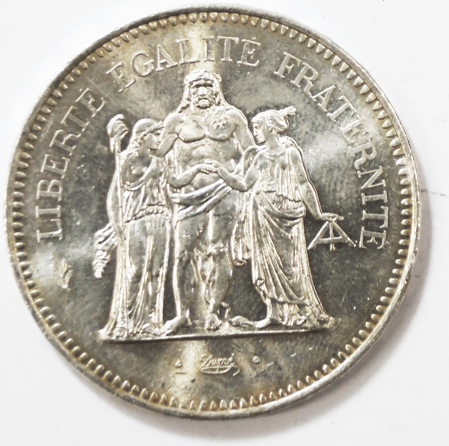 1978 France 50 Fifty Francs Silver Coin  KM# 941.1 Uncirculated