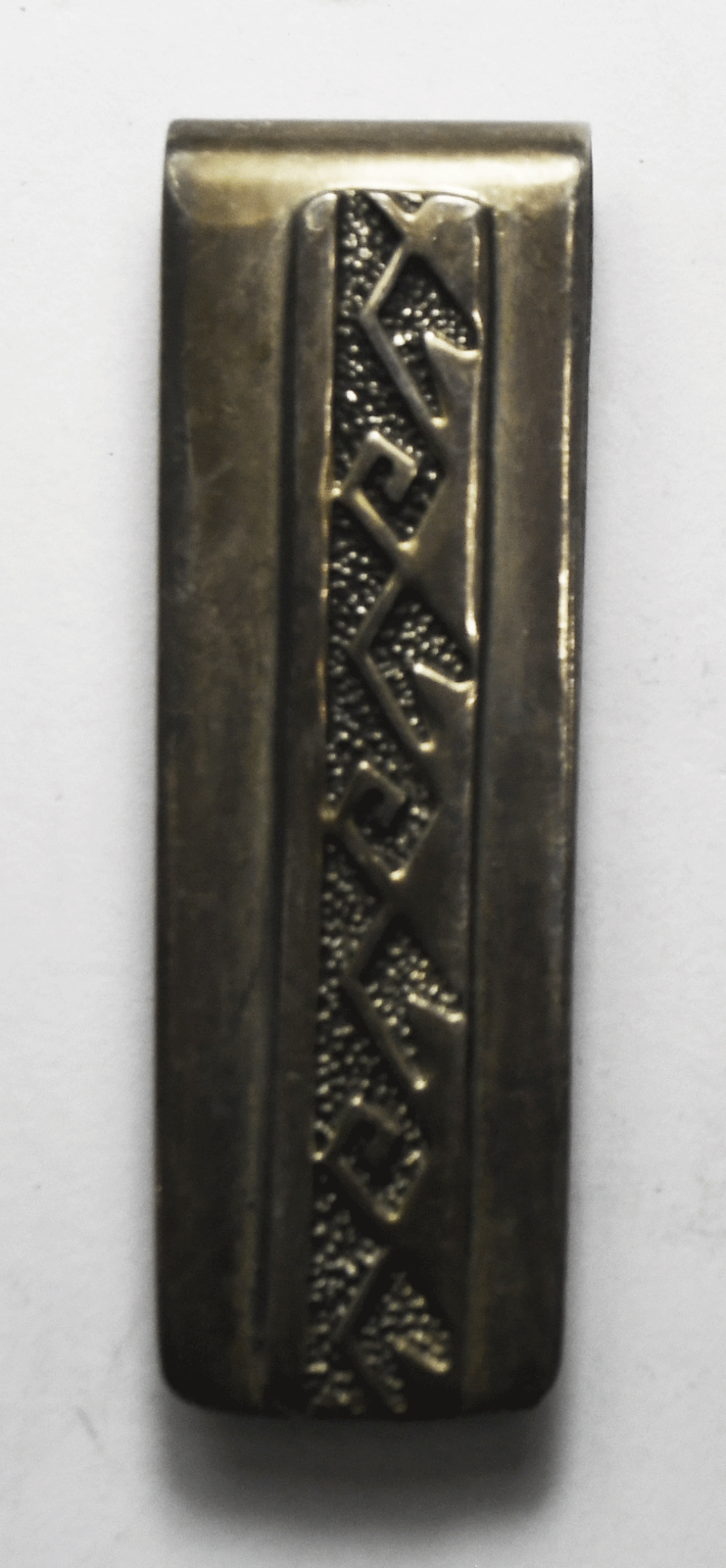 Vintage Sterling Silver Mexico Zigzag Abstract Money Clip 54mm x 18mm