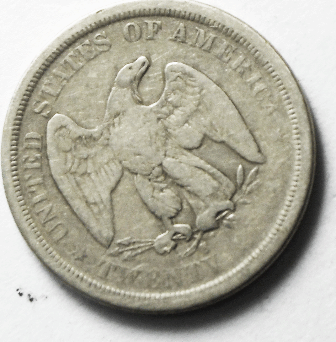 1875 S 20c Seated Liberty Silver Quarter Dollar Twenty Five Cents San Francisco