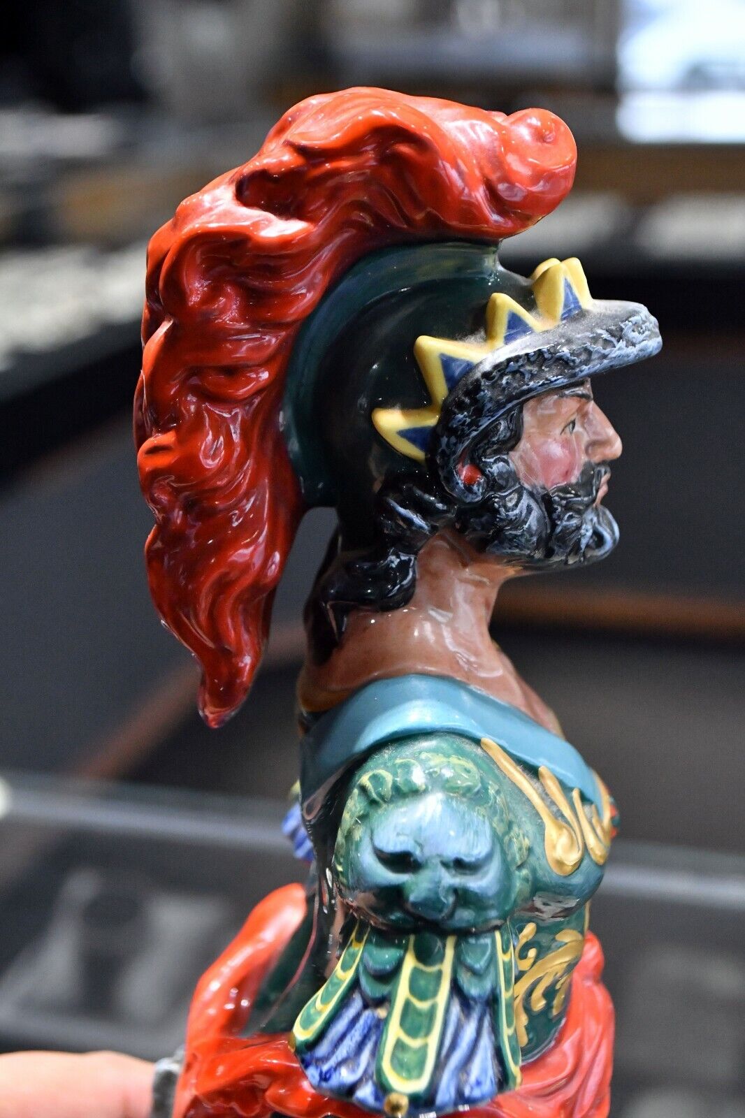 Royal Doulton Ships Figureheads Ajax #444 Ceramic Statue Made in England 9 1/2"