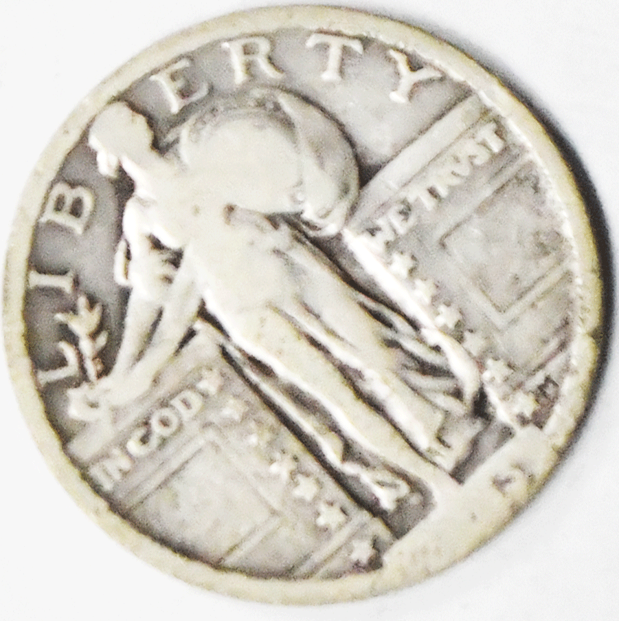 1923 25c Standing Liberty Silver Quarter Philadelphia Twenty Five Cents