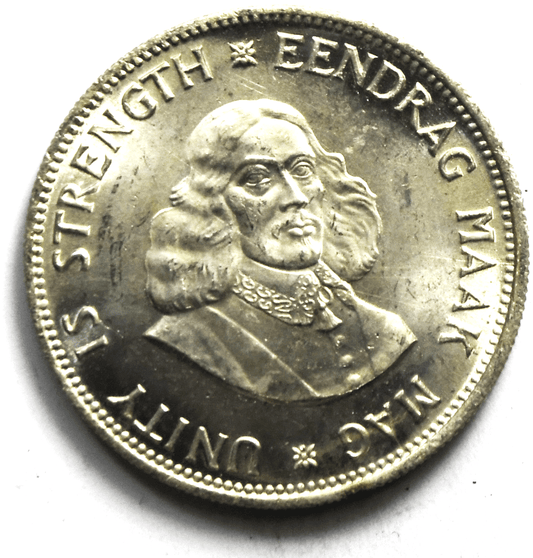 1964 South Africa 20c Twenty Cents  Silver Coin KM# 61. Uncirculated