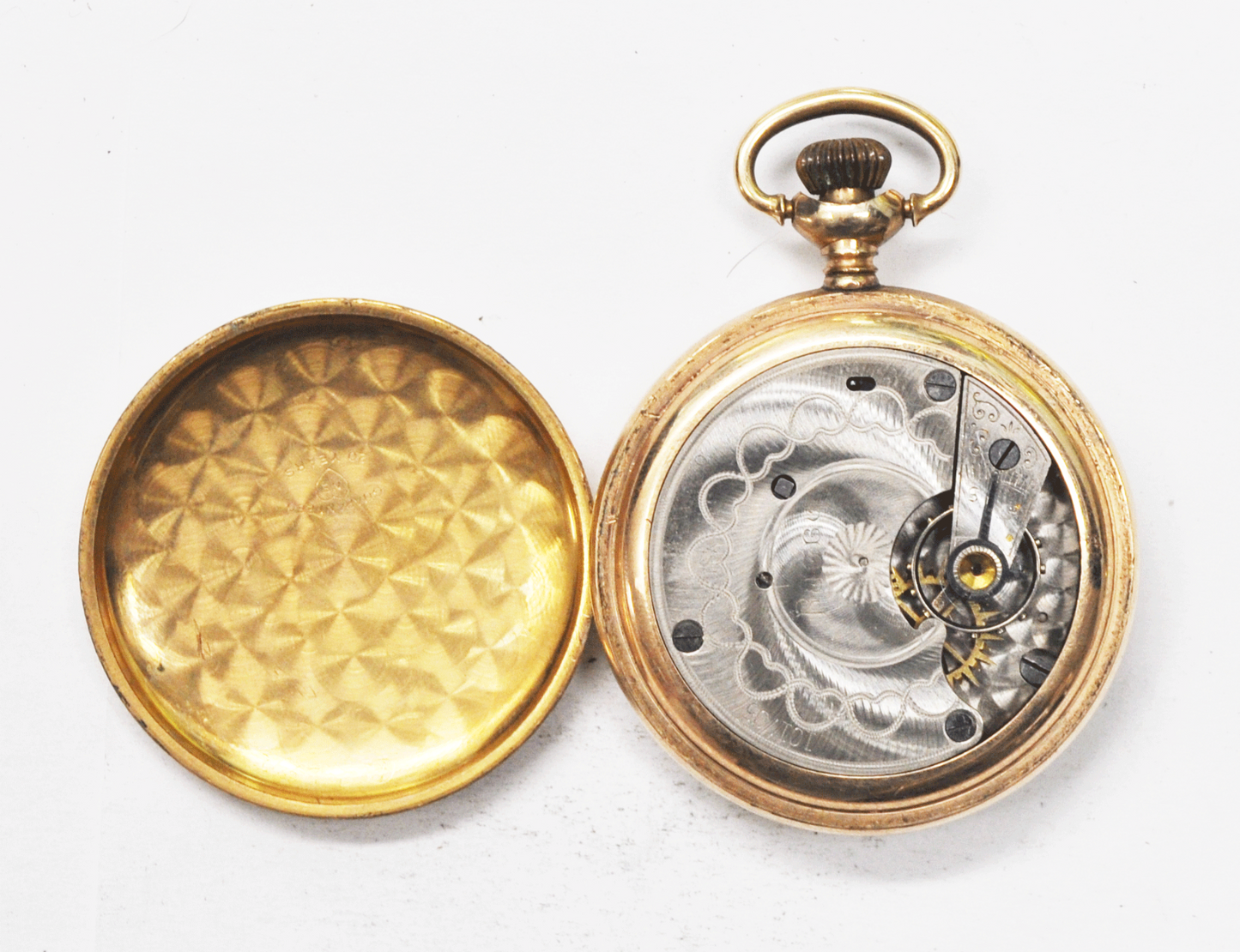 New England Watch Co Rugby Pocket Watch Size 12 OF 20yr Gold Filled