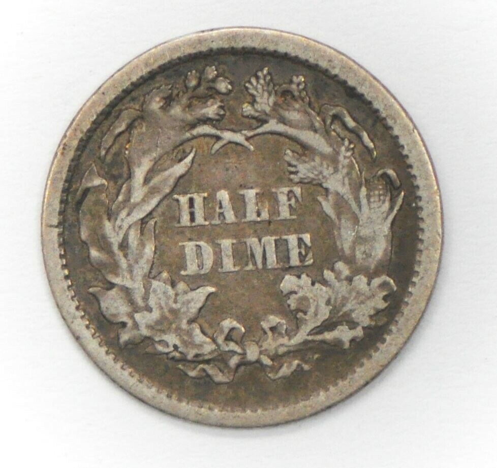 1871 H10c Seated Liberty Silver Half Dime Philadelphia