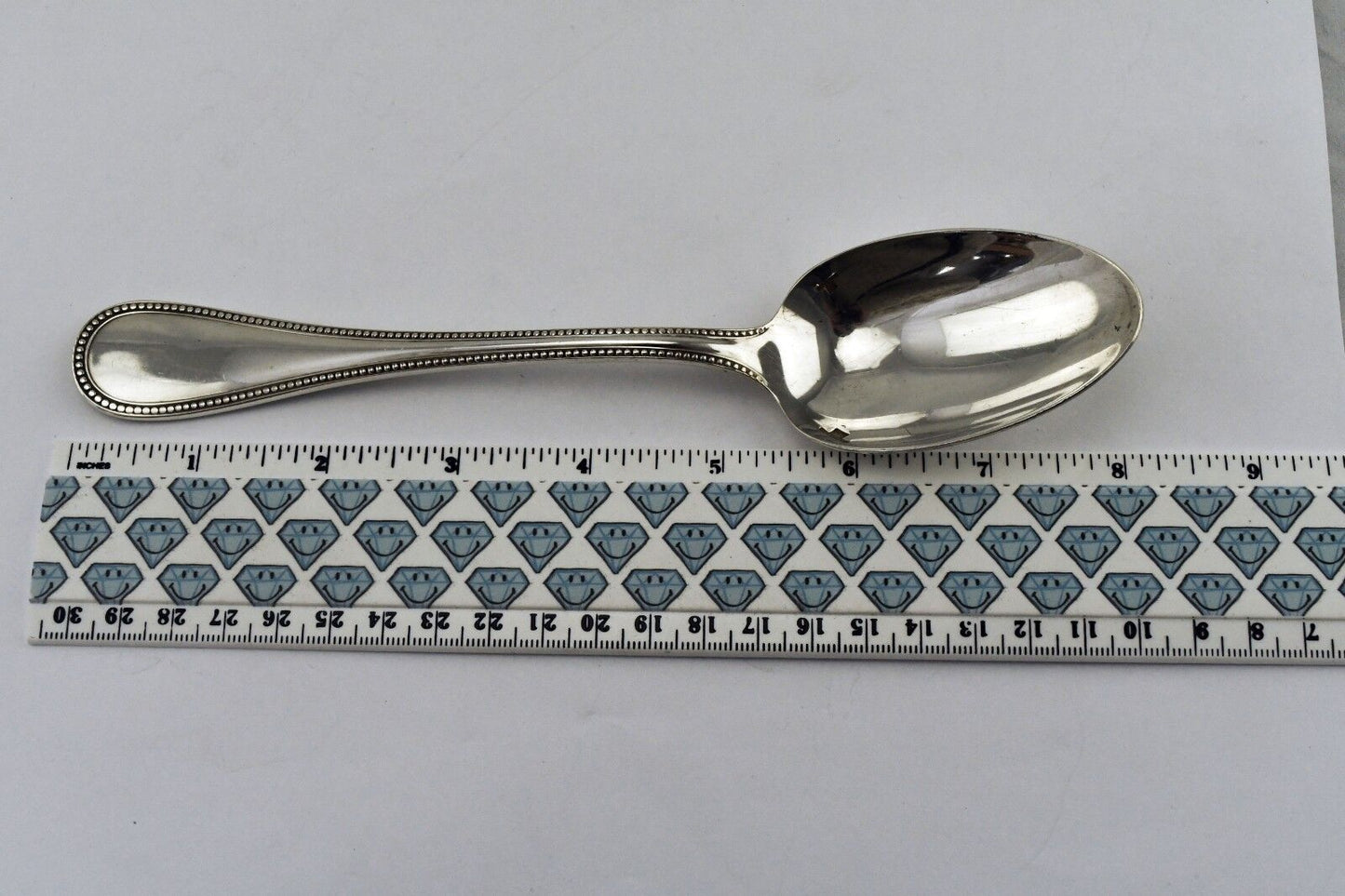 Christofle Silver Plate Large 8" Vegetable Serving Spoon France 3 oz.