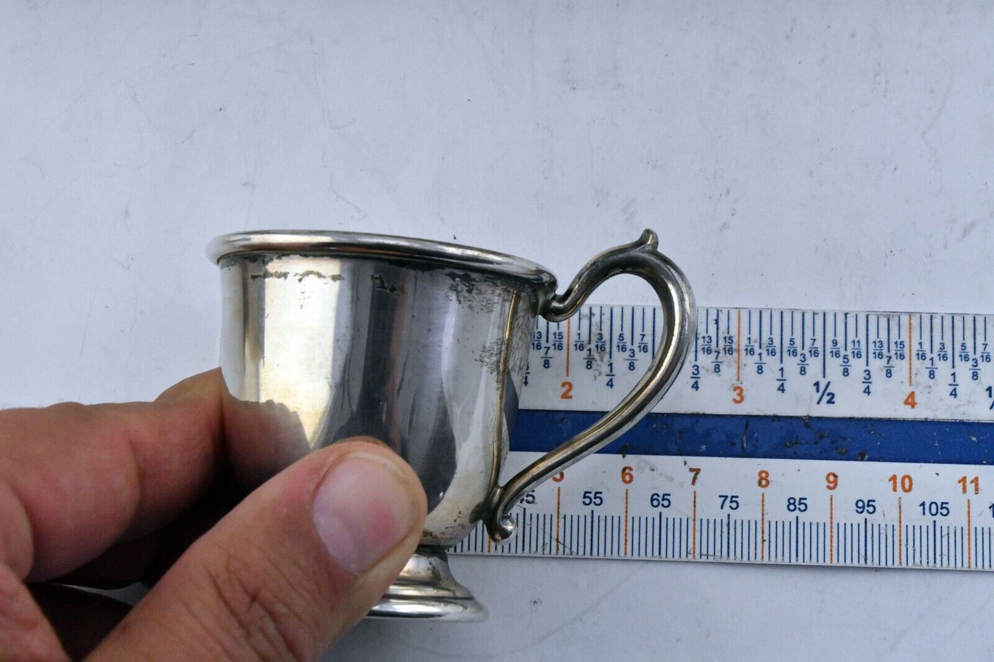 Set of 8 Gorham Sterling Silver 2" Tall Demitasse Holders 8.6 oz.