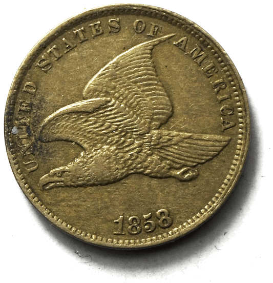 1858 1c Flying Eagle One Cent Penny Rare US Coin Philadelphia XF Small Letter