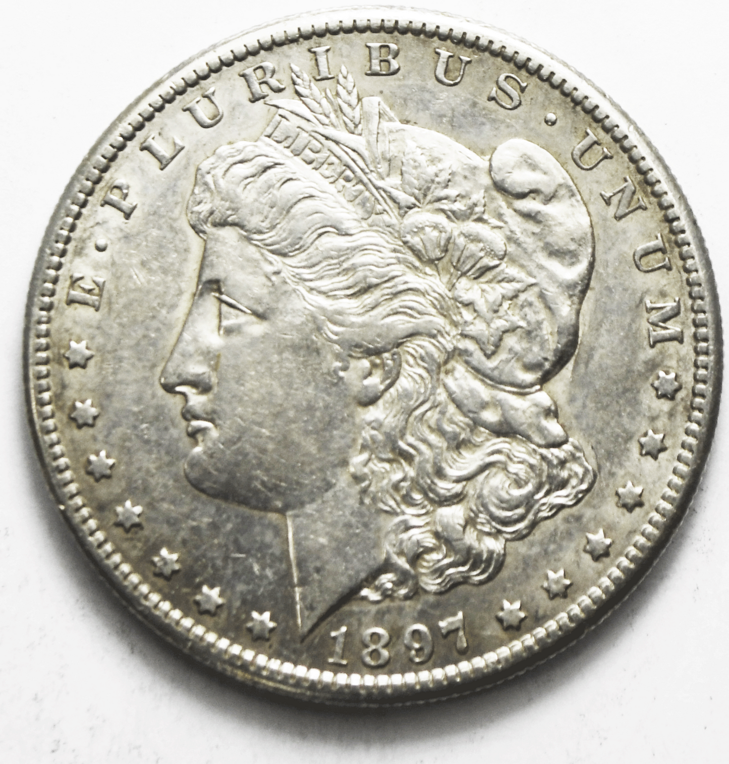 1897 S $1 Morgan Silver One Dollar San Francisco AU