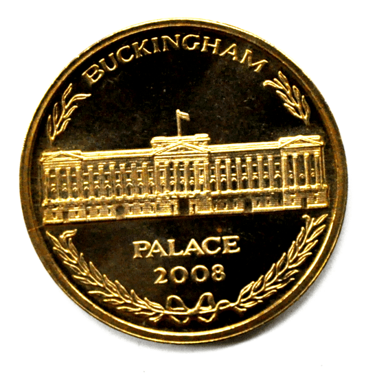 Buckingham Palace 2008 Proof Medal Token UK Great Britain 38mm Gold Plated