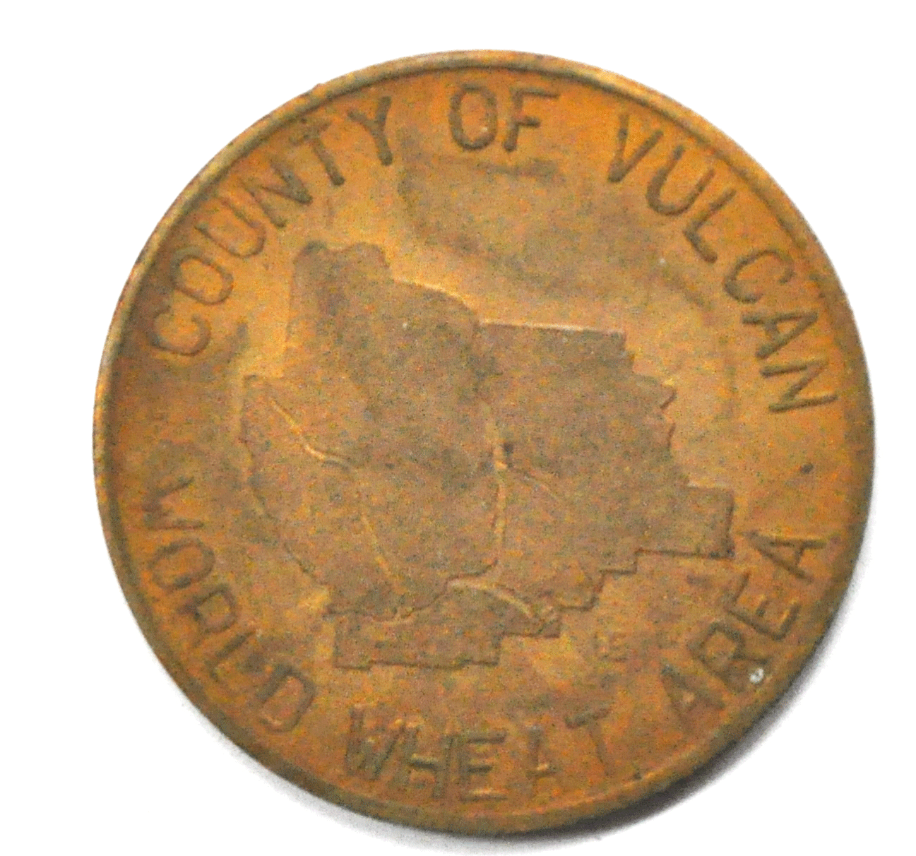 1967 Canada Centennial County of Vulcan World Wheat Area Medal 34mm