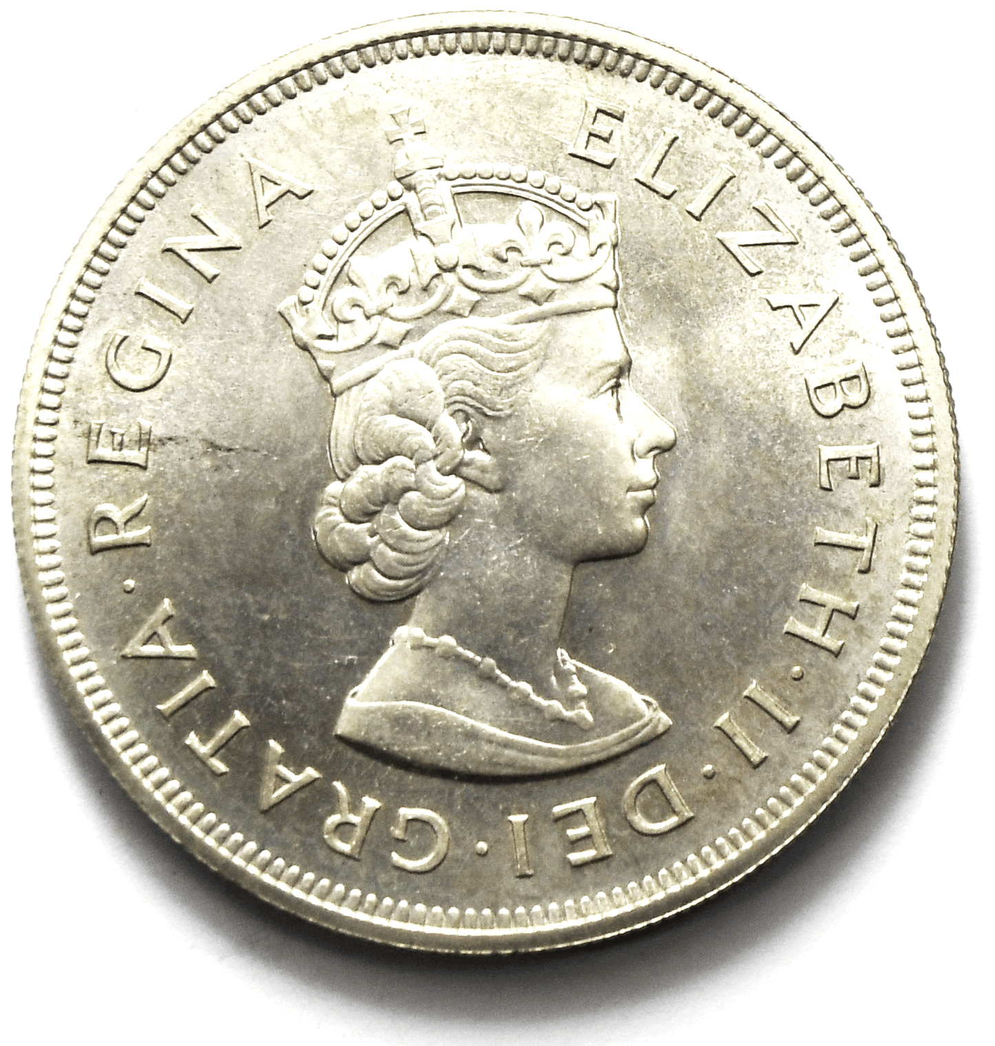 1959 Bermuda Sterling Silver One Crown KM# 13