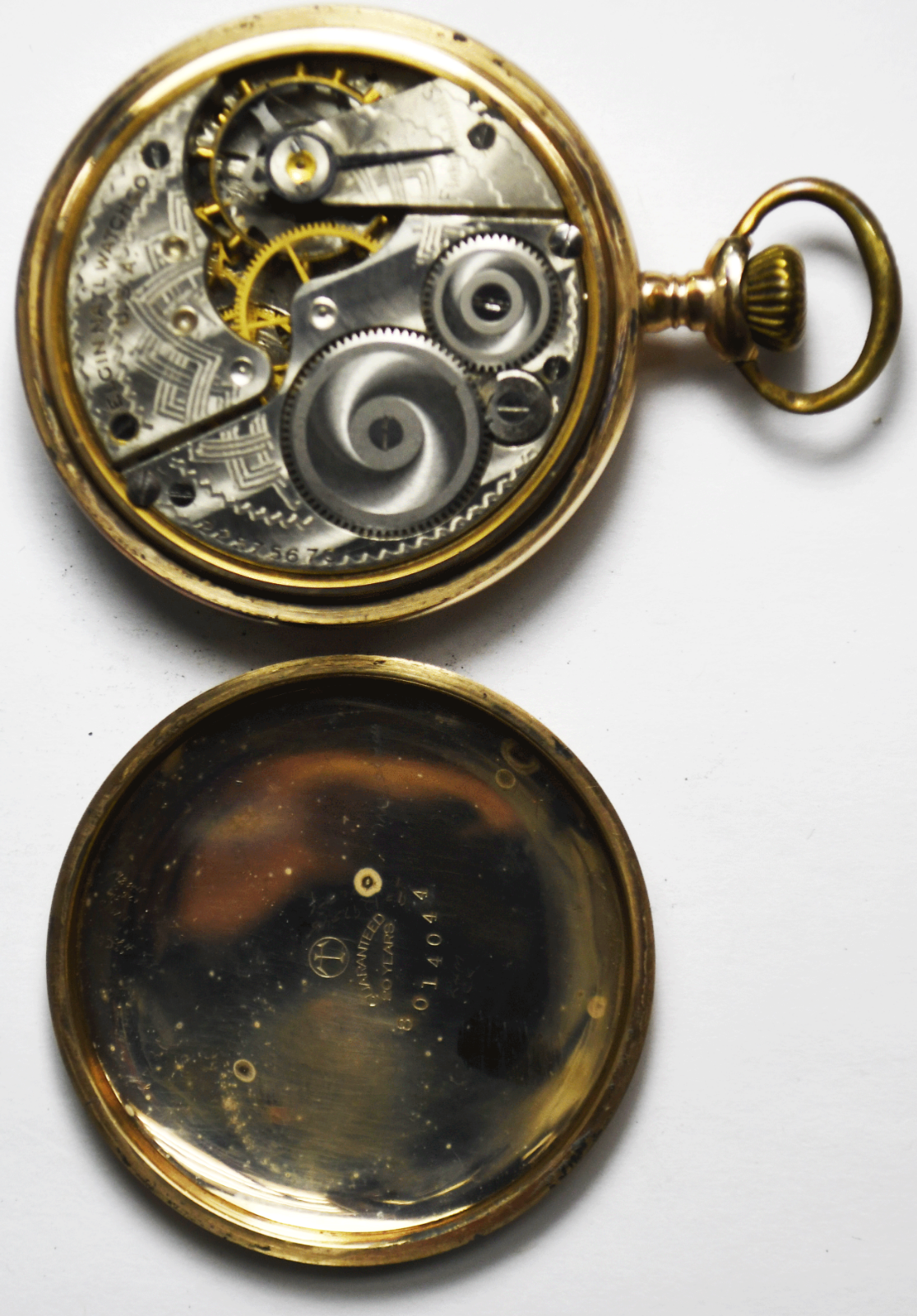 1920 Elgin Size 16 Grade 291 17J OF 20yr GF Pocket Watch NR