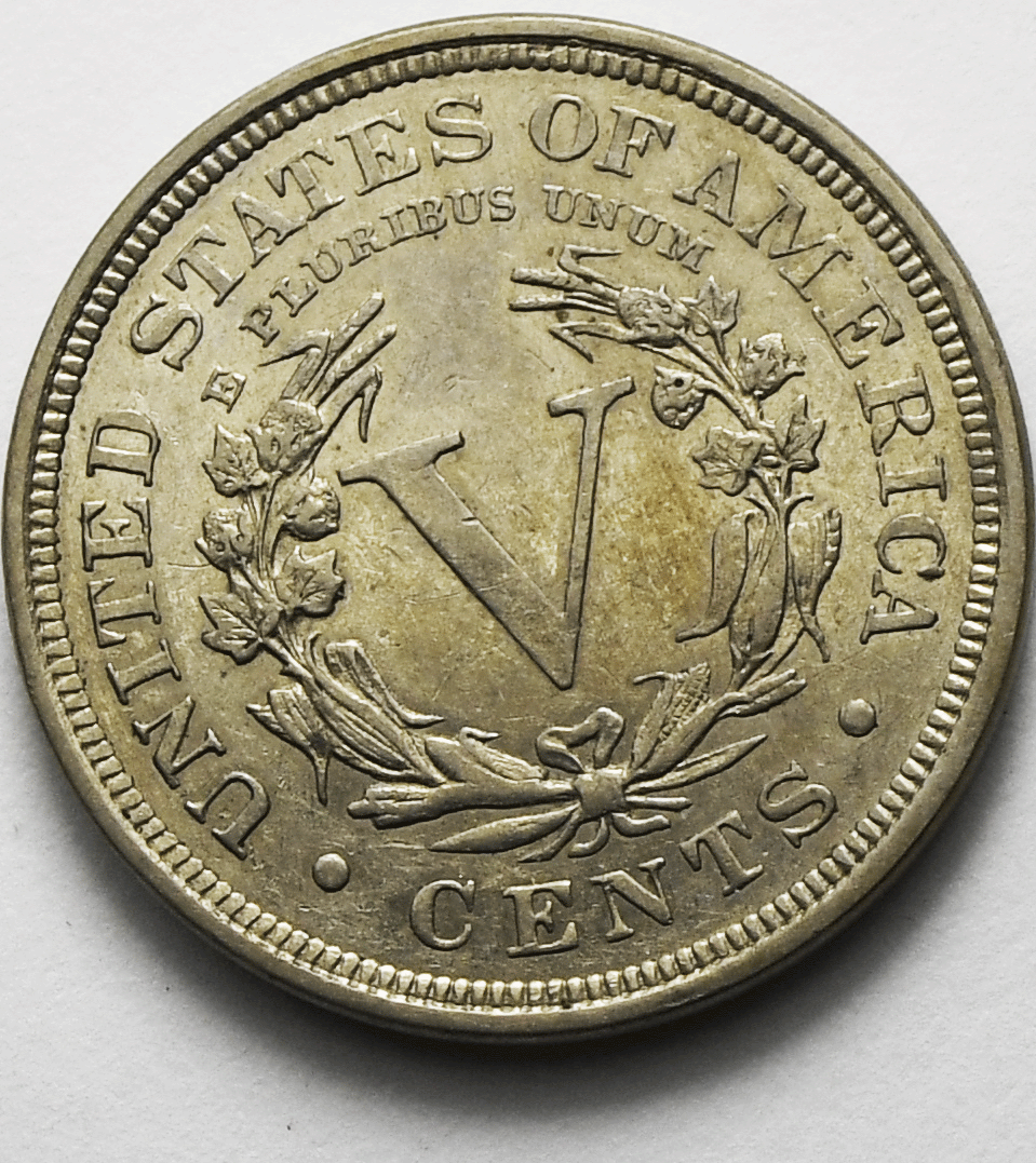 1903 5c V Liberty Nickel Five Cents Rare US Philadelphia AU