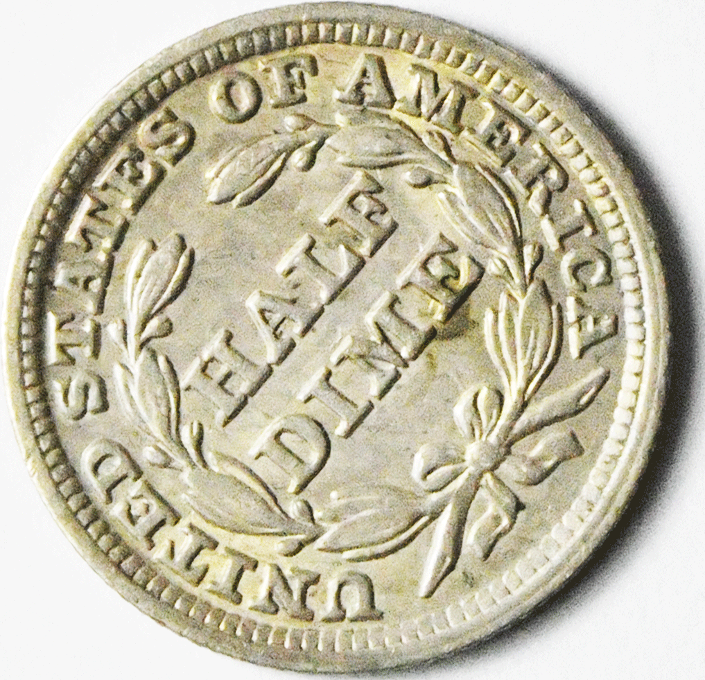 1849 H10c Seated Liberty Silver Half Dime Philadelphia