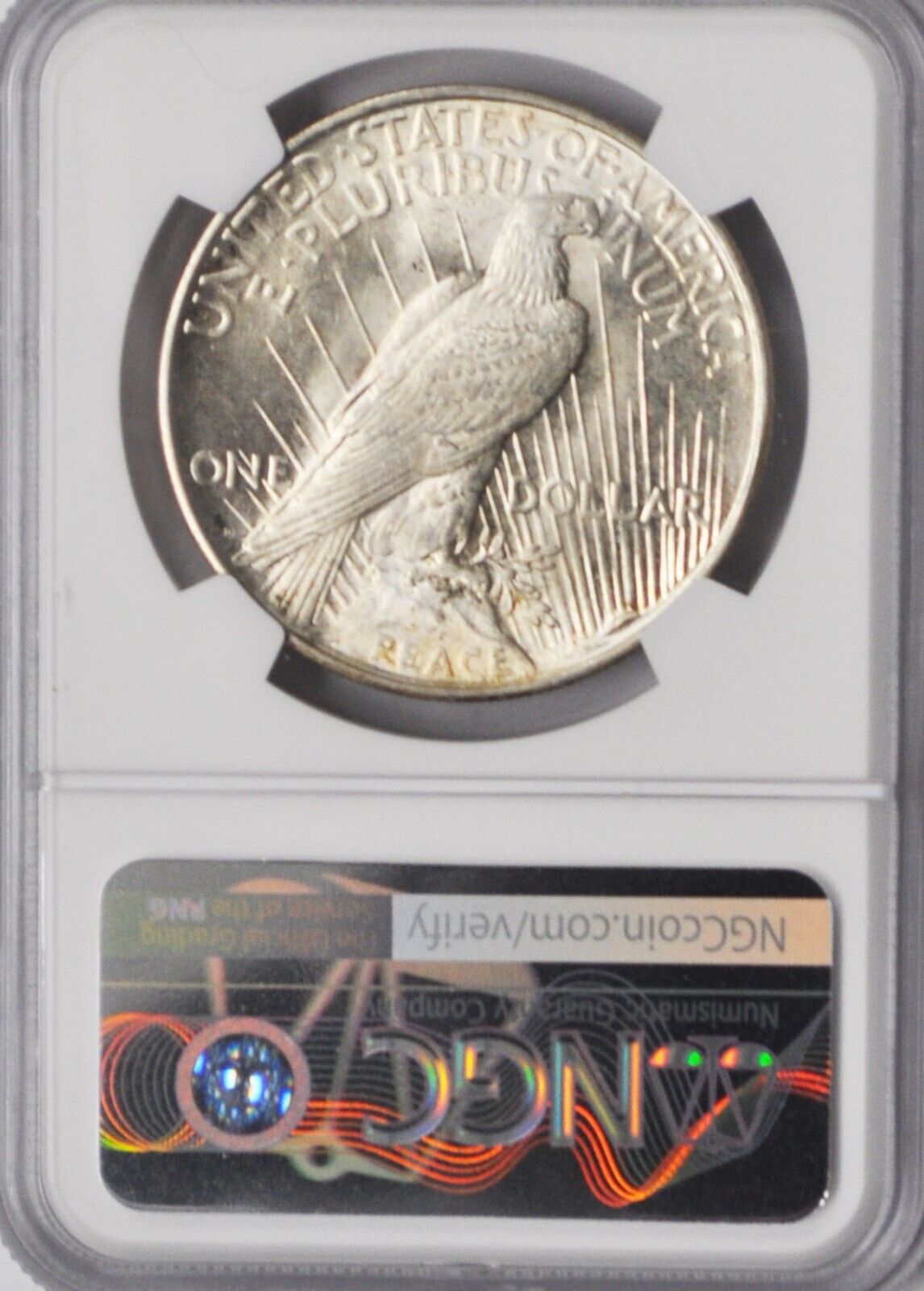 1922 D $1 Peace Silver One Dollar US NGC MS61 Denver Uncirculated