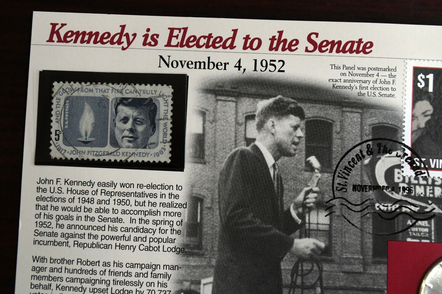 Publishers Clearing House Kennedy Half Dollar Program Elected to the Senate