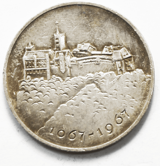 1967 Germany Wartburg 900 Jahre Medal .999 Silver 26mm  8.4g