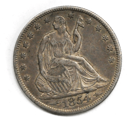 1854 O 50c Seated Liberty Silver Half Dollar Fifty Cents New Orleans