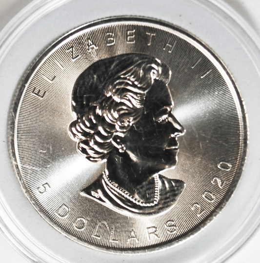 2020 $5 Canadian Silver Maple 1oz .9999 Coin Gem Uncirculated