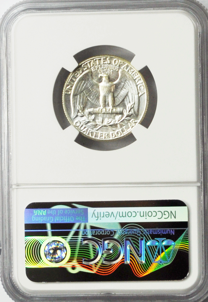 1963 25c Washington Silver Quarter Dollar NGC MS65 Philadelphia BU FS-101 DDO