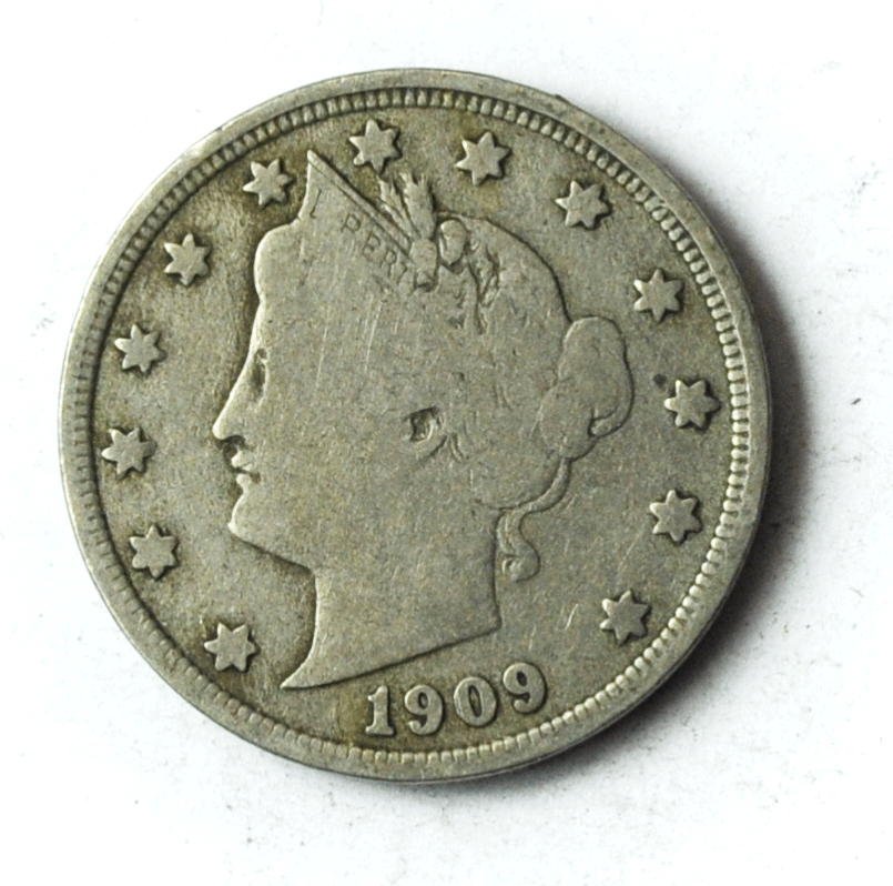1909 5c V Liberty Nickel Five Cents US Philadelphia