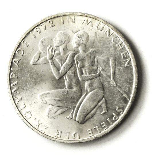 1972 D Germany Federal Republic 10 Ten Mark Silver Coin KM# 132