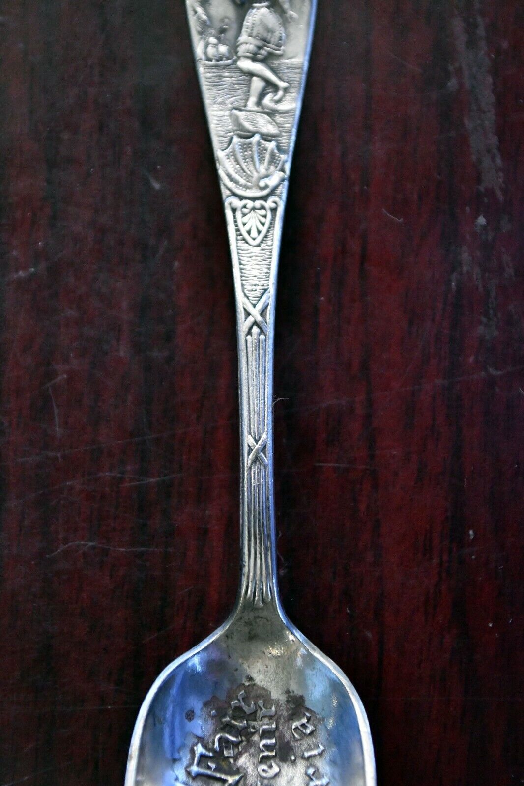 Algeria Worlds Fair by U.S. Sterling Co 4 1/4" Souvenir Demitasse Spoon .33 oz.