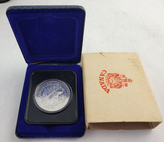 1980 Royal Canadian Mint Arctic Territories Polar Bear Silver