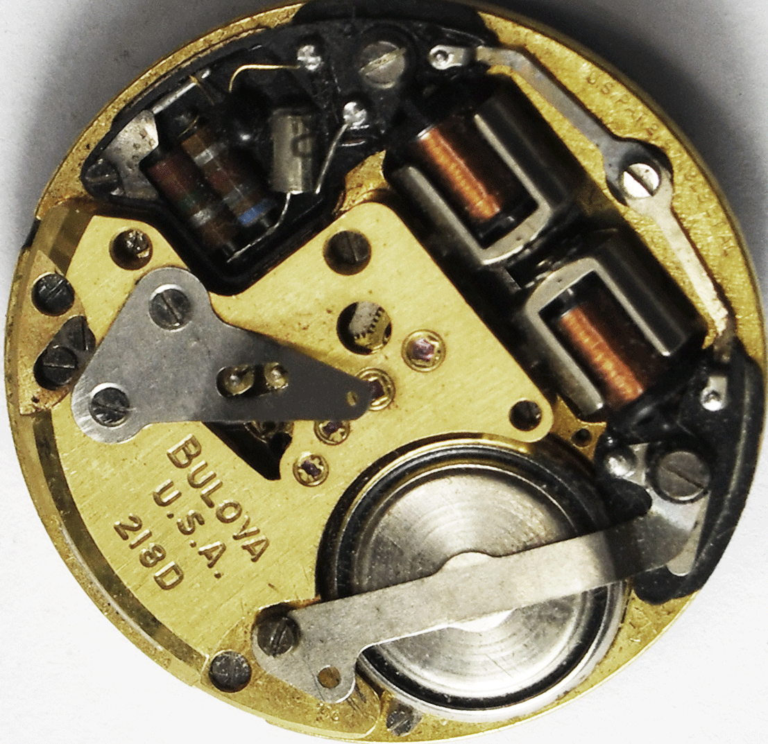 Bulova Accutron Black Dial 218D Tuning Fork Movement Date