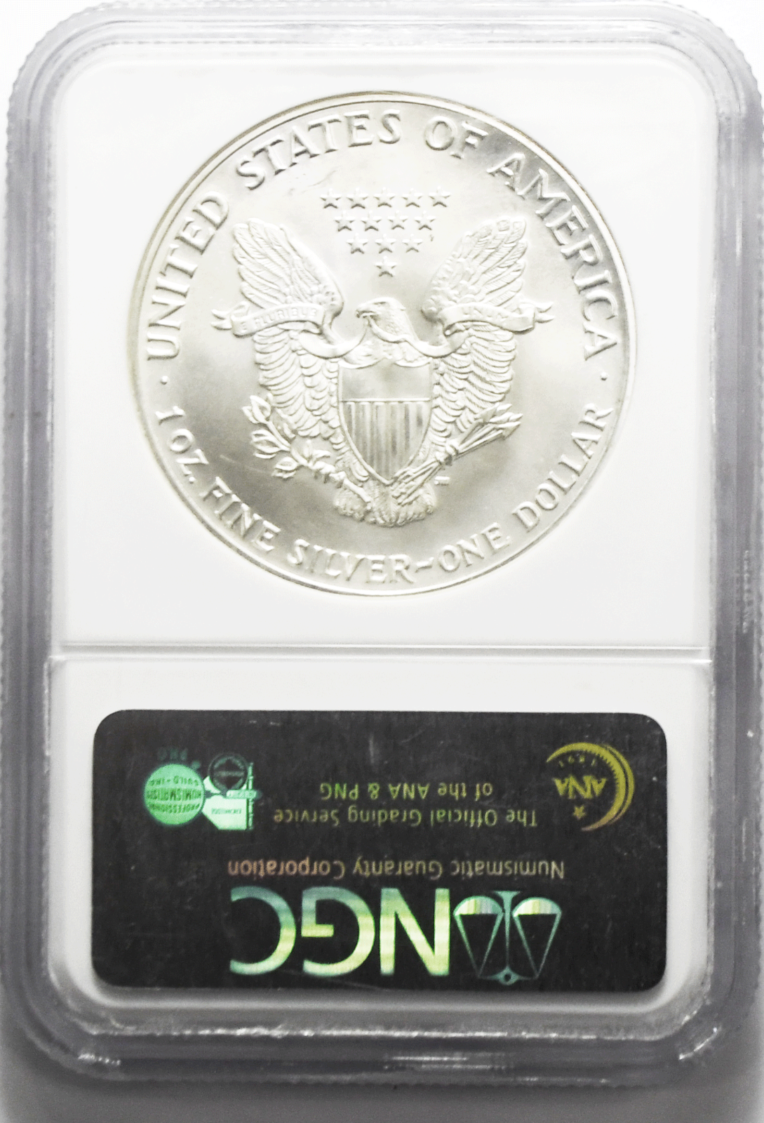 1987 American Silver Eagle $1 NGC MS69 .999 Fine 1oz.