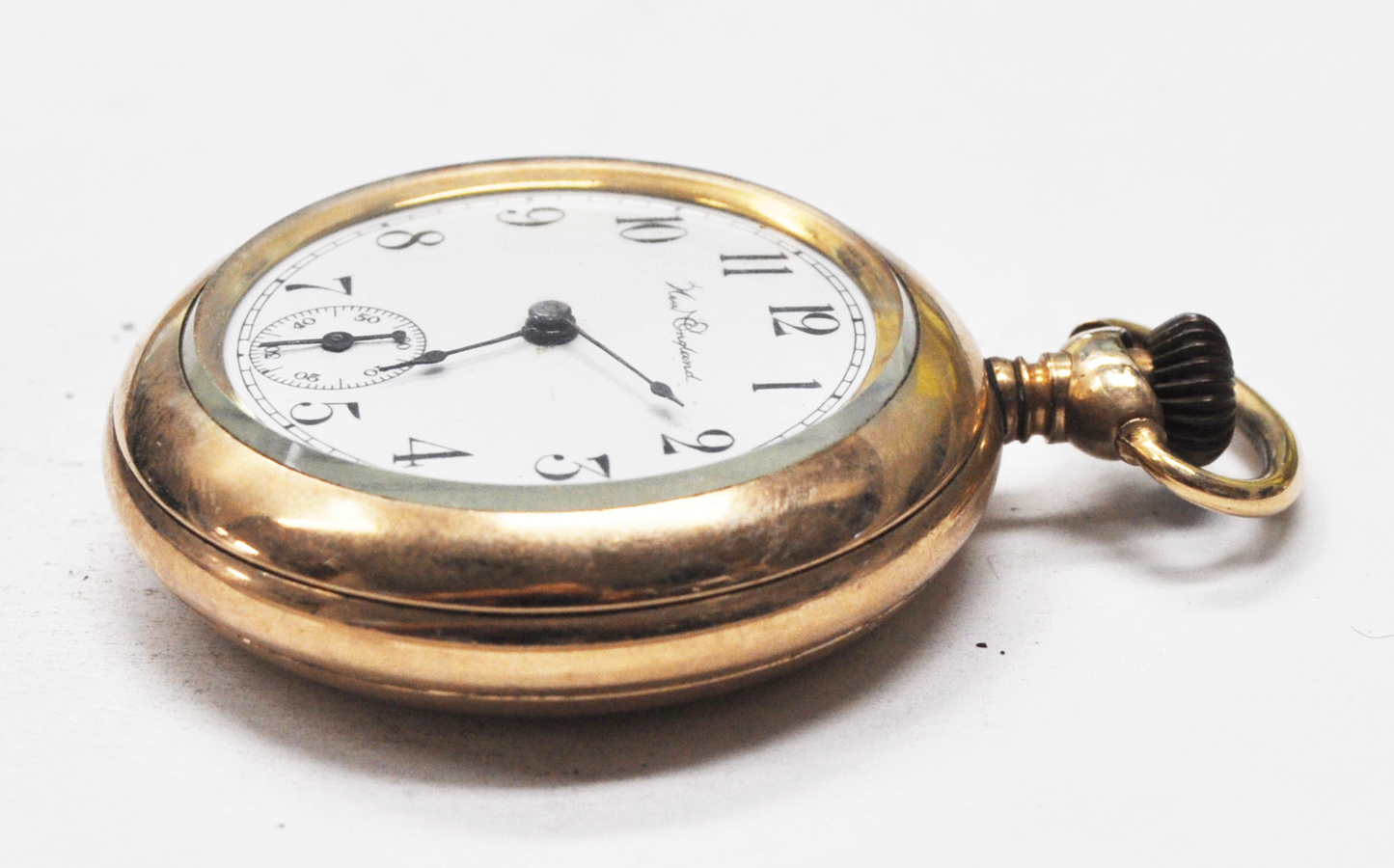 New England Watch Co Rugby Pocket Watch Size 12 OF 20yr Gold Filled